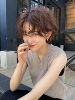 サンド 表参道(sand)&nbsp;ショートパーマボブパーマ20代30代40代ショートカット前髪あり