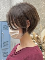 エリマ 調布(elima)&nbsp;大人ショートボブ前髪なしグレージュカラー20代30代40代調布