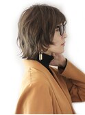 ウェービーウルフボブ／前髪あり／表参道／30代40代50代