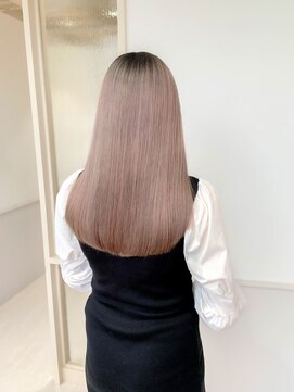 ワルム(warme) モーヴブラウン×Aラインロング