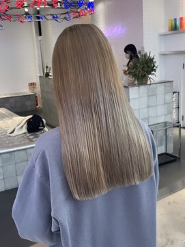 ゲーム 原宿店(GAME) ダブルカラーミルクティーベージュカラーケアブリーチ韓国