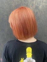 デザインサロンリア(design salon Lia)&nbsp;オレンジカラーボブ