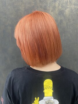 デザインサロンリア(design salon Lia) オレンジカラーボブ