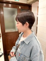 ラレイ ハラジュク(Lalei harajuku) 【ささき】マッシュショート/グレーベージュ/前髪パーマ
