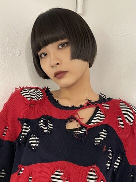 スー 渋谷(suu) ミニボブブラウンカラーショート