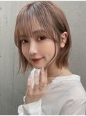 ベルボブ×ミルクティーベージュ