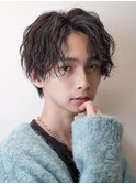 【セクシーセンターパート】波巻きスパイラル色気大人ヘア