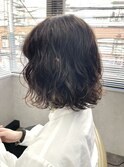 ボブ/ショート/パーマ/アッシュブラウン/青葉台