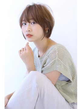 オーロ 西宮店(ORO) ブラウンベージュ　ショートボブ