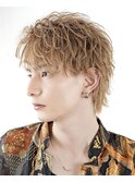 波巻きパーマメンズツイストスパイラルパーマツーブロック