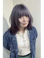 ドライブ(drive)&nbsp;顔まわりレイヤー　小顔カット　グラデーションカラー　ブリーチ