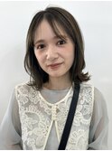 ブリーチなしの透明感オリーブ