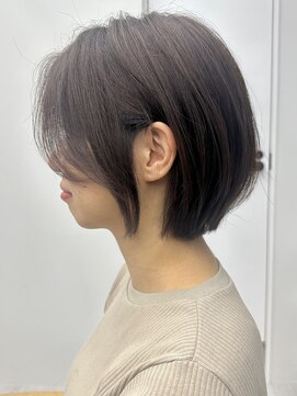 ビューナゴヤ 名駅(VIEW NAGOYA) 魅力倍増カールシアーカラーショートヘアダークアッシュ