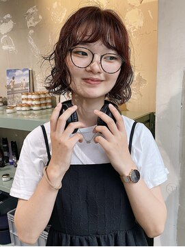 ロジ(loji) レイヤーボブとアンニュイパーマ