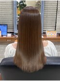 ニュアンスカラーグレーベージュレイヤーカットオリーブベージュ