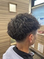 銀座マツナガ 神田店&nbsp;メンズパーマビジネススタイルツーブロック