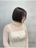 ボブミルクティーベージュブリーチダブルカラー堀江