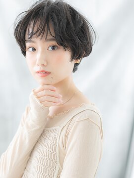 ヘアーリゾートパル(HAIR RESORT PAL) 前髪パーマフレンチカジュアル丸みショートd天王台20代30代