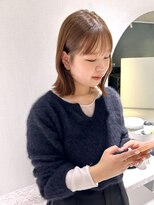 アム(amu)&nbsp;ぷつっとボブ/まろやからベージュ/ワイドバイドバング