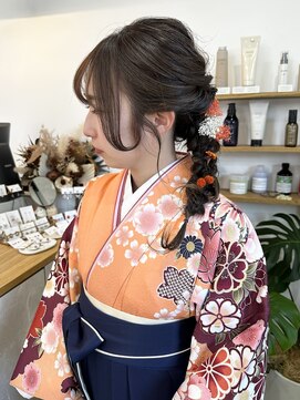 エマノア(EMANOA) 編みおろし ヘアアレンジ