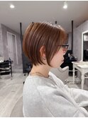 大人可愛いショートボブ/ひし形ショートボブ