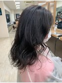 透明感のあるブルージュ/暗いけど重たく見えない暗髪