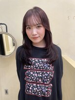 スニュウ(snuw)&nbsp;【snuw mina】レイヤーカット/顔周りカット/ワインレッド/伏見
