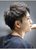 ソフトツイスト　アップバングショート