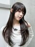 ◎前髪の割れ目解消◎前髪クロスパーマ＋全体カット　￥7,700