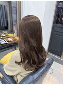 韓国風ゆる巻きアッシュベージュ