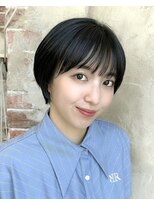 アフロート ルヴア(AFLOAT RUVUA)&nbsp;40代50代お洒落な白髪染ショートボブ新宿ケアカラー