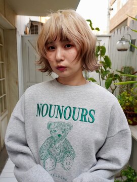 アデ オモテサンドウ(ade omotesando) ニュアンスカラーで作るカジュアルレイヤーボブ