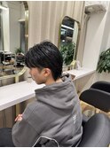 毛流れメンズショート