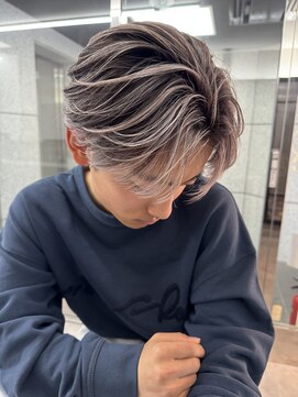 ラ キング(LA KING) メンズバレイヤージュ/ダブルカラー/グレージュ/名古屋栄