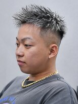 スラッシュ(SLASH)&nbsp;ホワイトメッシュ/短髪/スキンフェード/ツイスト/姫路