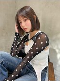 ACE横浜 オリーブカラー×ボブカット