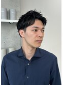 メンズショート 爽やかアップバング