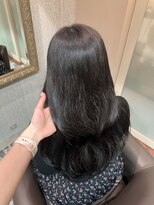 アクシス 栄店(`AXIS)&nbsp;森崎ワンホンレイヤー/ミルクティーブロンド/ダークブルー/栄