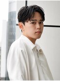 韓国ヘア/ニュアンスパーマ/センターパート/メンズヘア