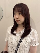 テテ ニコ(tete nico)&nbsp;【大前晴奈】カシスブラウンレイヤーカット夏