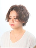 〈wave小豆餅店〉センターパート パーマ  センシュアルショート