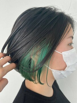 ネウィサリュー 立川(newi saLyu) 大人かわいいエギョモリ ミルクティーブラウン ひし形シルエット