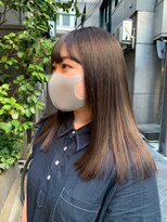 アトリエ ニューヨーク(ATELIER NEWYORK)&nbsp;セミロング×マロンベージュ×髪質改善ストレート