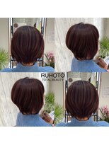 ルホート Ruhoto&nbsp;イノアレッド×前下がりボブ
