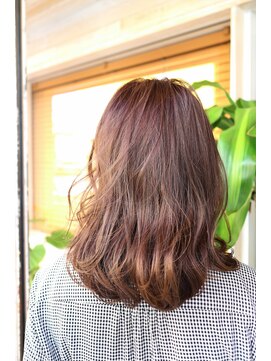 エコルアヘアー 西口(ecolua hair) ミディアム×アッシュベージュ