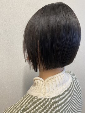 サロン ド ビカ(Salon de bika) ぷつっとボブ×ダークグレージュ