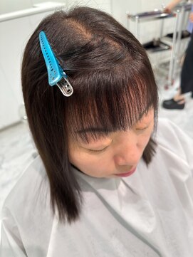 レ セゾン(Les Saisons) 【割れクセに困っているあなたに】前髪縮毛矯正Before&After