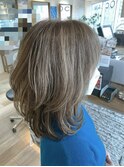 [OCEAN Hair&Life藤原純]白髪ぼかしハイライト/ミディレイヤー☆