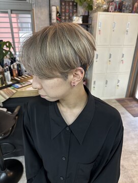 シールドヘアー 沖縄 新都心(C'LD Hair) 【C’LD 】ハイトーンショート