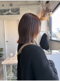 切りっぱなしボブ/インナーカラー[表参道/ハイライト]Mai